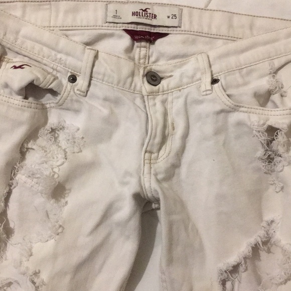 Women’s hollister size 1 distressed jeans - Picture 3 of 4